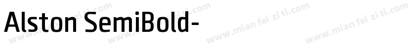 Alston SemiBold字体转换